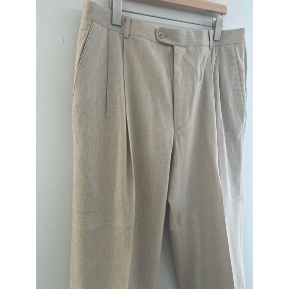 Zanella Men’s Dress Pants Light Tan Size Size 36 JP - Picture 3 of 14